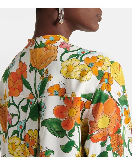 Stella McCartney Green Floral Blouse