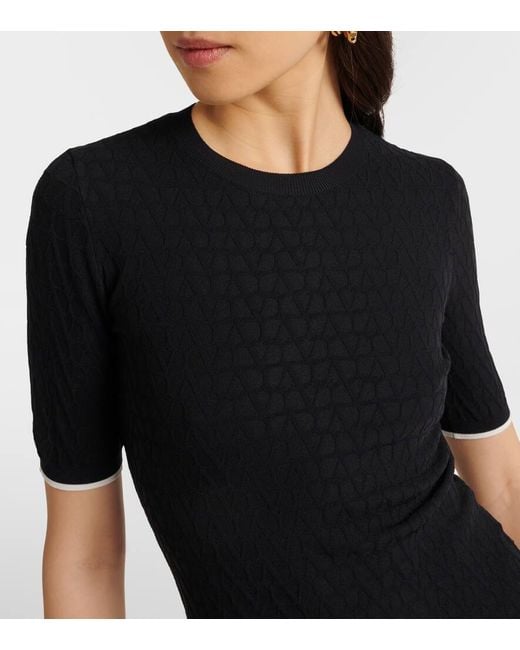 Valentino Black Toile Iconographe Sweater