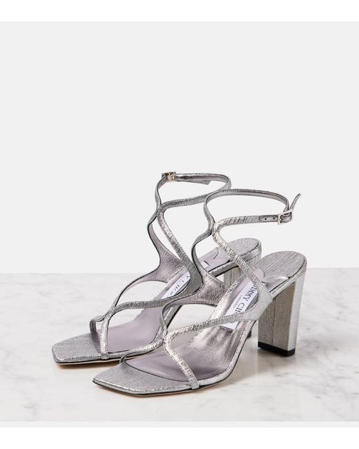 Sandales Azie 85 En Cuir Metallise Jimmy Choo en coloris Metallic