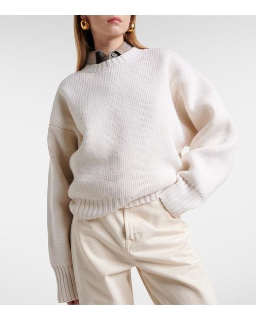 Rohe White Wool Sweater