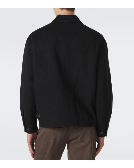 FRAME Black Wool Jacket for men