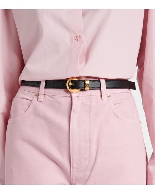 Loewe Brown Pebble Leather Belt