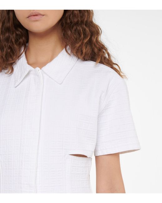 givenchy white shirt dress