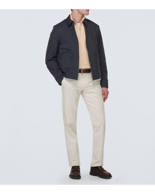 Loro Piana Natural Roadster Cashmere Half-Zip Sweater for men