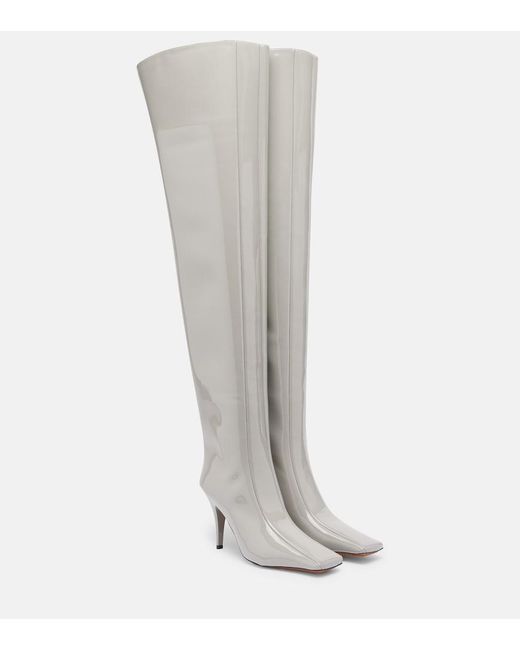 Stella McCartney Gray Eve Over-The-Knee Boots