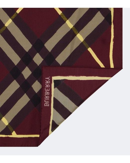 Sciarpa Check di Burberry in Purple