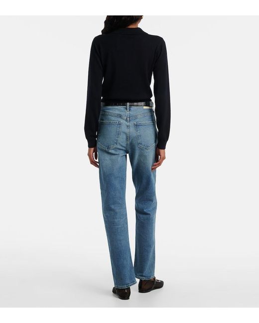 Citizens of Humanity Blue Blaine High-Rise Straight Jeans