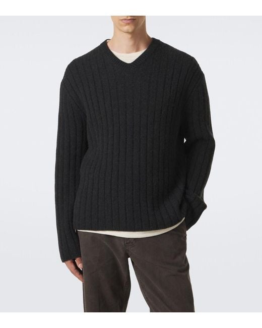 The Row Black Ettore Cashmere Sweater for men