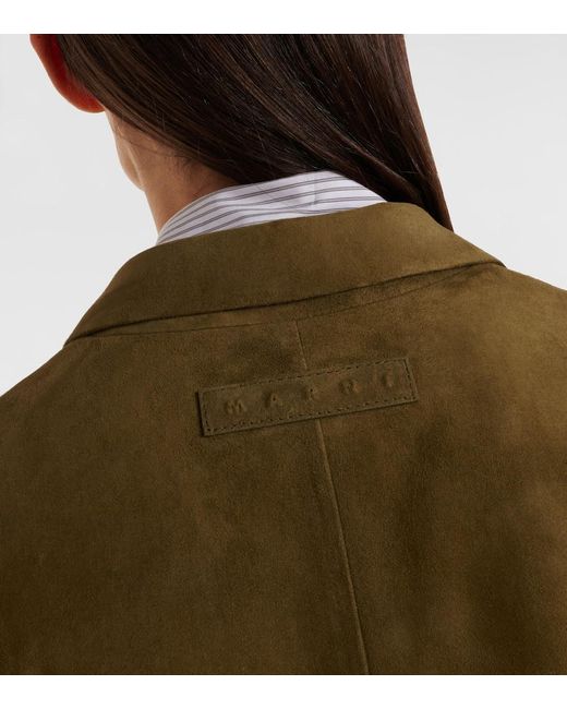 Marni Green Suede Jacket