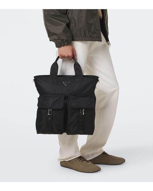 Bolso Explore De Re-Nylon Prada de hombre de color Black