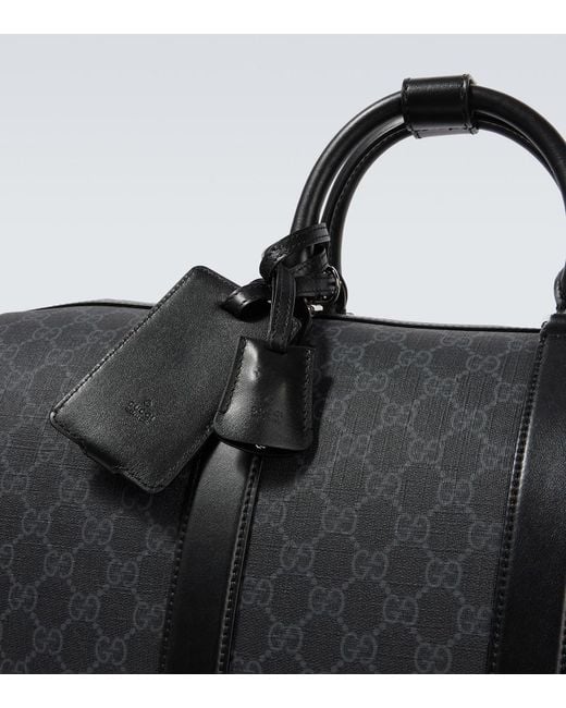 Gucci Black Gg Large Duffle Bag for men