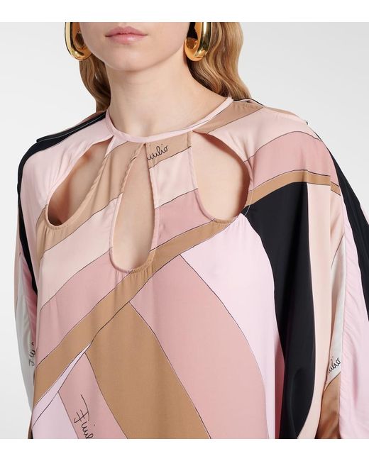 Emilio Pucci Pink Iride Kaftan