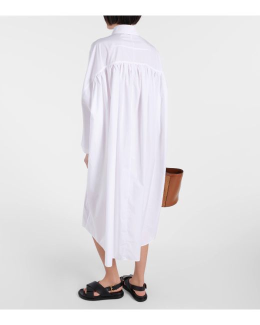 Robe chemise en coton Marni en coloris White