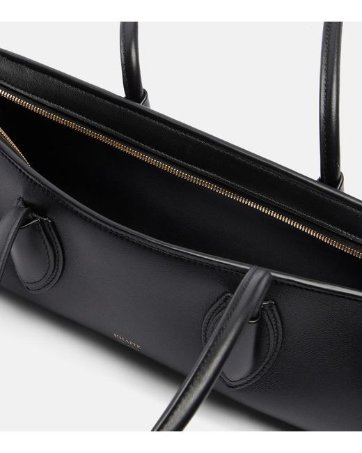 Khaite Black Donna Leather Shoulder Bag