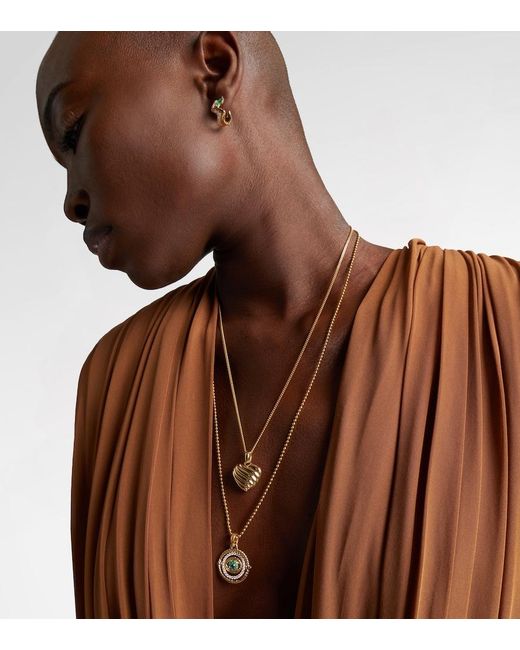 David Yurman Metallic 18Kt Locket Necklace