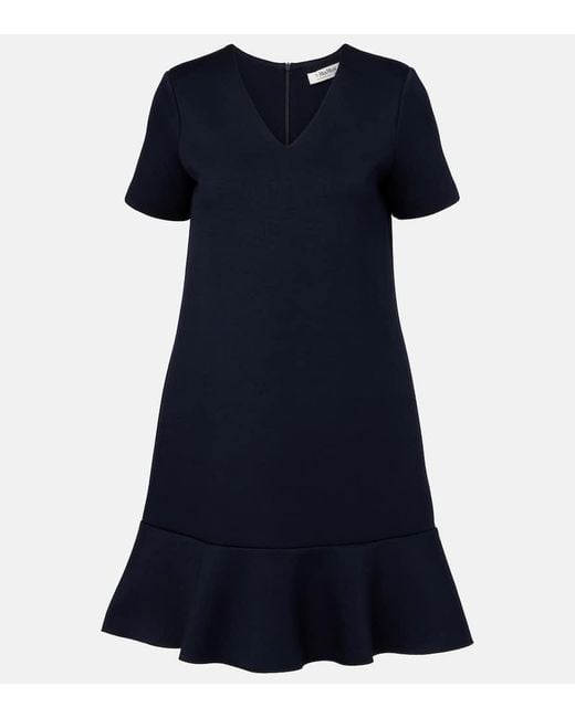 Max Mara Blue Minikleid Veloce Aus Jersey