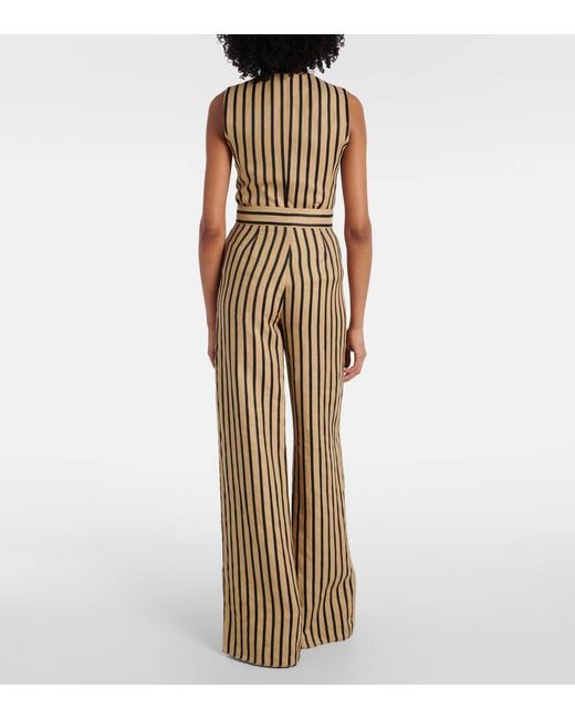 Pantalon Formel À Rayures Max Mara en coloris Yellow