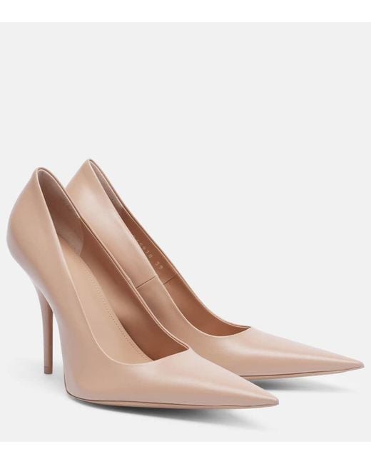 Balenciaga Natural Avenue 110 Leather Pumps