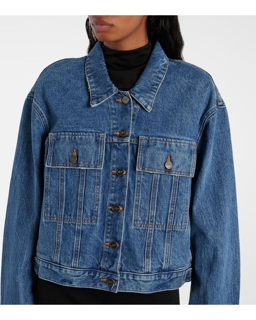 Khaite Blue Saunder Denim Jacket