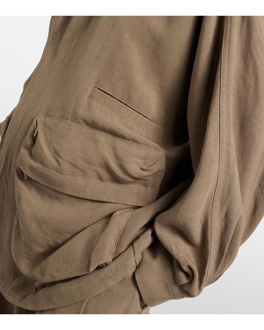Frankie Shop Natural Breya Oversized Jacket