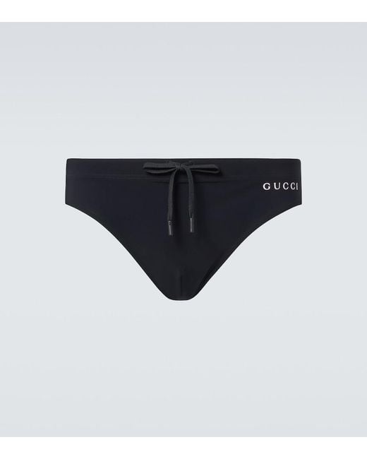 Banador Con Logo Gucci de hombre de color Black