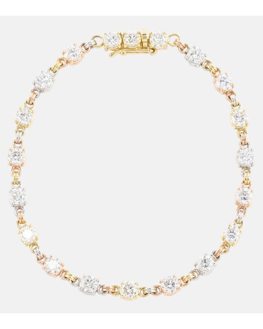 Bracelet Aysa en or, or rose, or blanc 18 ct et diamants Spinelli Kilcollin en coloris Metallic
