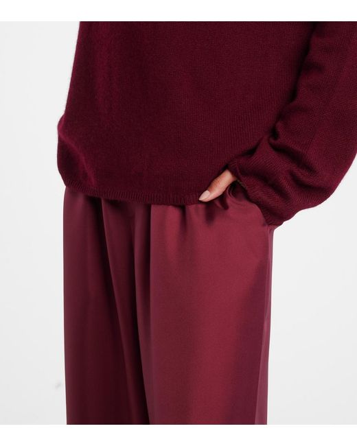 Lisa Yang Red Sandy Cashmere Sweater