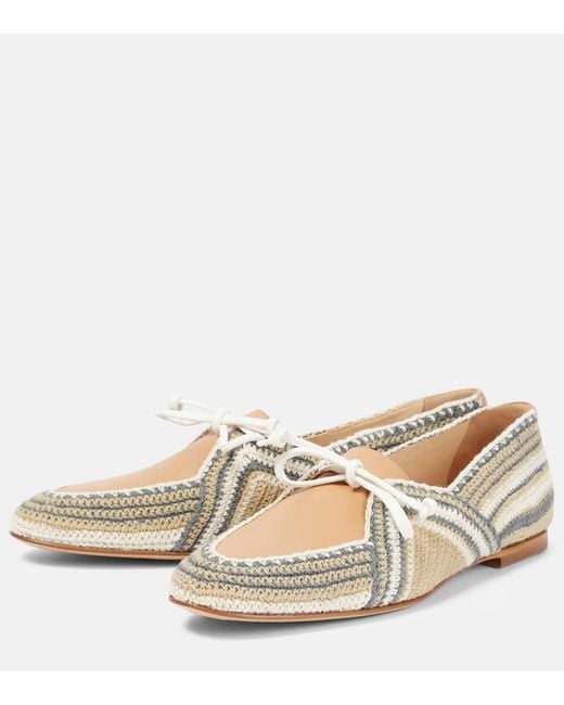 Gabriela Hearst Natural Hays Crochet Moccasins