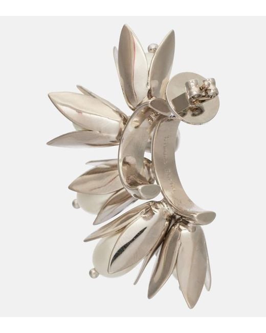 Simone Rocha Metallic Ohrringe Mit Zierperlen