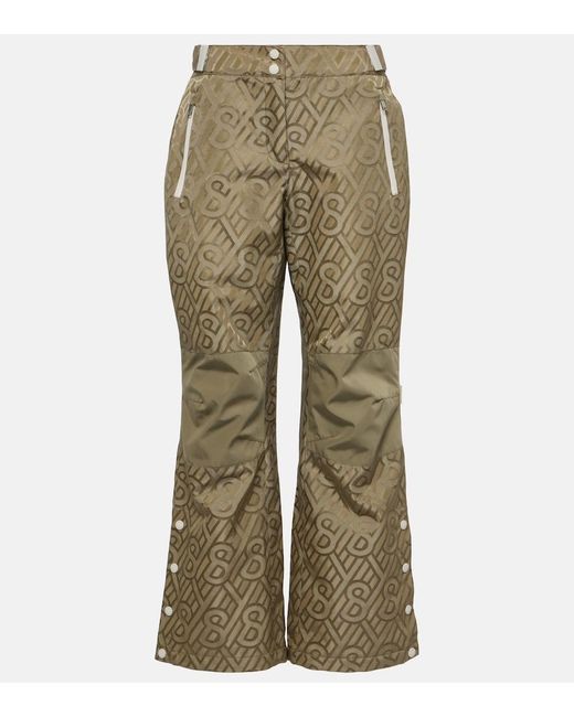 Yves Salomon Natural Logo Printed Ski Pants