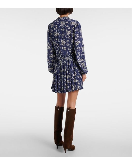 Polo Ralph Lauren Blue Floral Minidress