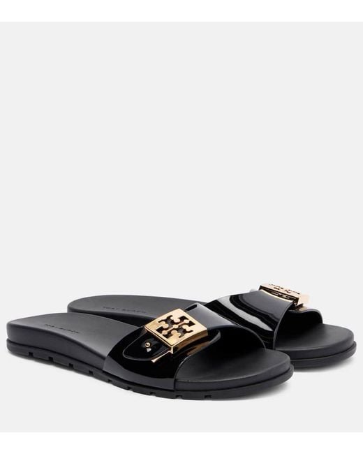 Mules Double T Tory Burch en coloris Black