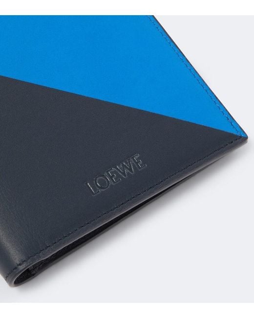 Loewe Blue Flag Leather Bifold Wallet for men