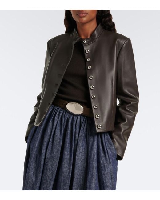 Altuzarra Black Dixon Leather Jacket