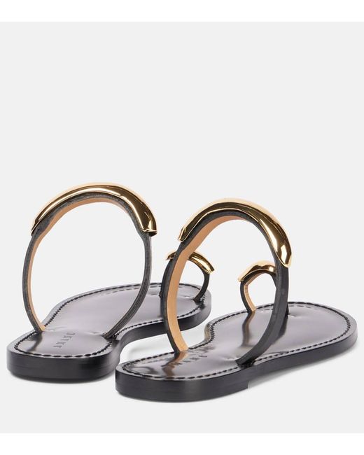 Mules Samburu En Cuir Amanu en coloris White