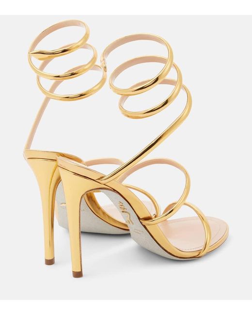 Sandali Cleo 105 di Rene Caovilla in Metallic