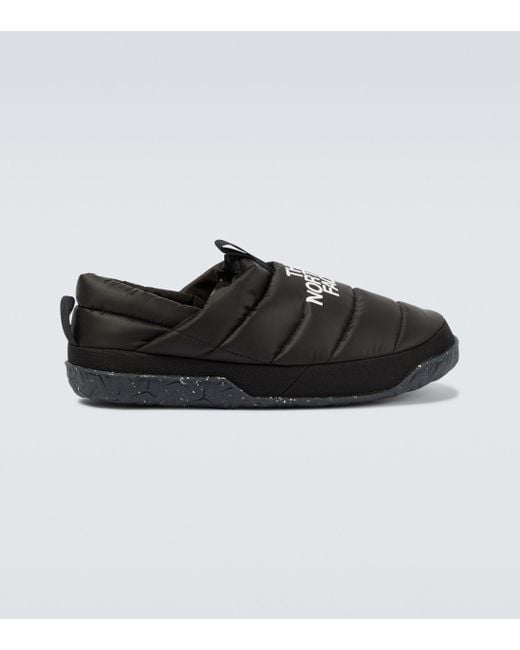 The North Face Goose Nuptse Down Slippers in Black for Men | Lyst UK