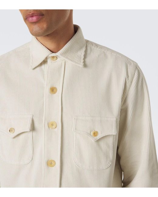Rubinacci Natural Cotton Corduroy Jacket for men
