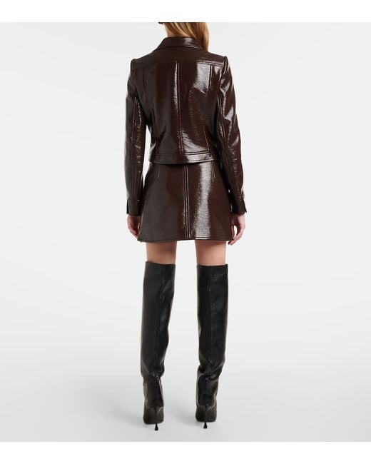 Veste Reedition En Vinyle Courreges en coloris Black