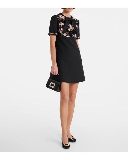 Roger Vivier Black Verzierte Pumps Tres Vivier Aus Lackleder