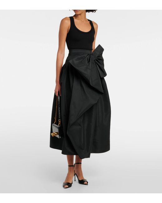 Robe hybrid à nœud Alexander McQueen en coloris Black