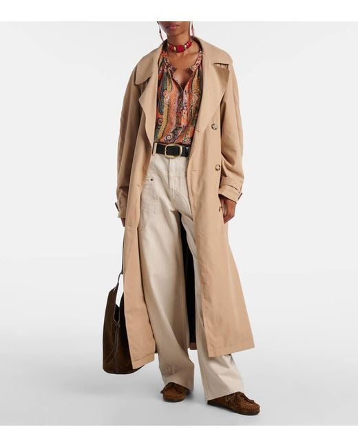 Isabel Marant Brown Fitza Fringed Suede Loafers