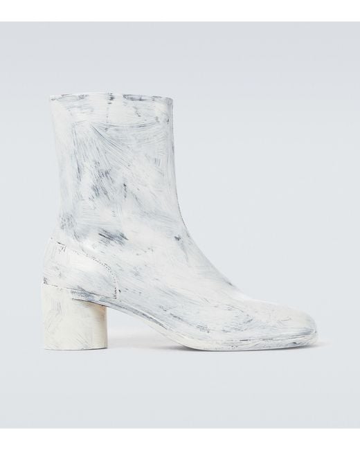 Maison Margiela White Tabi Leather Bianchetto Boots for men