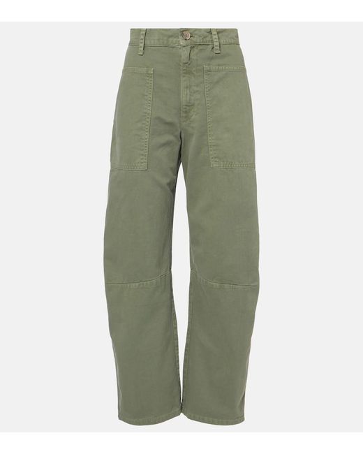 Velvet Green Weite Hose Brylie Aus Baumwoll-Twill