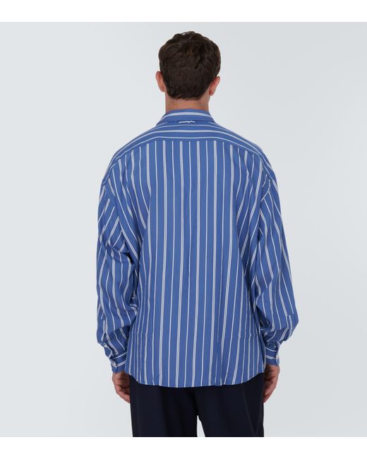 Acne Studios Striped Shirt in Blue for Men | Lyst