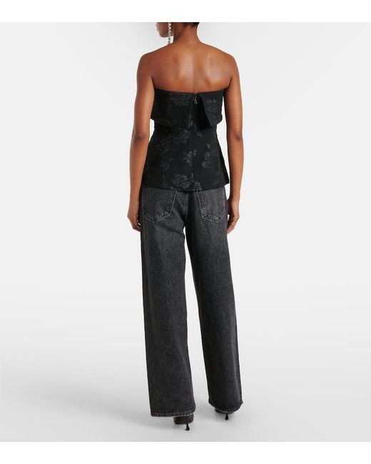 Top Con Scollo Bardot di ROTATE BIRGER CHRISTENSEN in Black