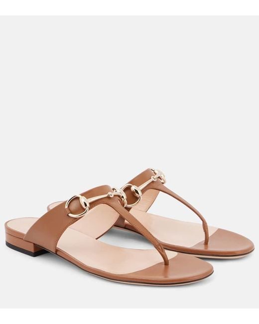 Gucci Pink Sandalen Lady Horsebit Aus Leder