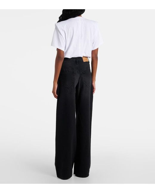 Isabel Marant Blue Lemony Wide-Leg Jeans