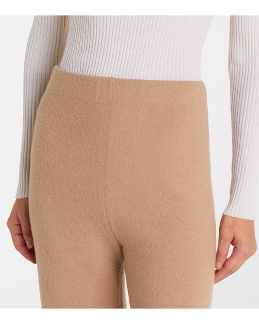 Gabriela Hearst Natural Kaulike Cashmere Flared Pants