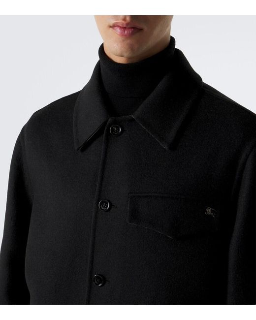 Burberry Black Wool Jacket for men